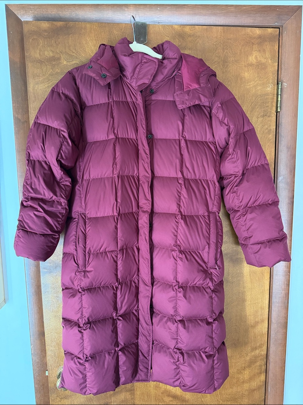 Land’s End Quilted Puffer Jacket - Burgundy